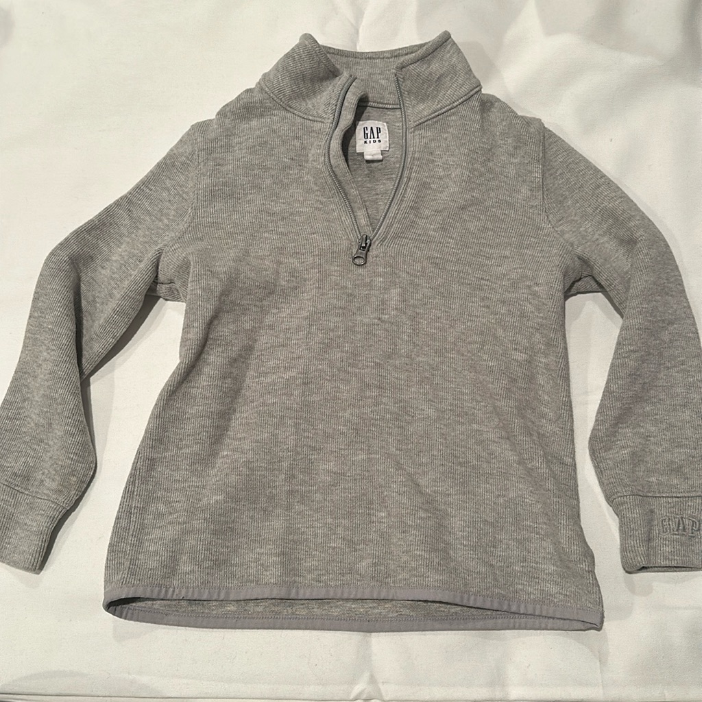 Boy Gap Gray Pullover 1/4 Zip